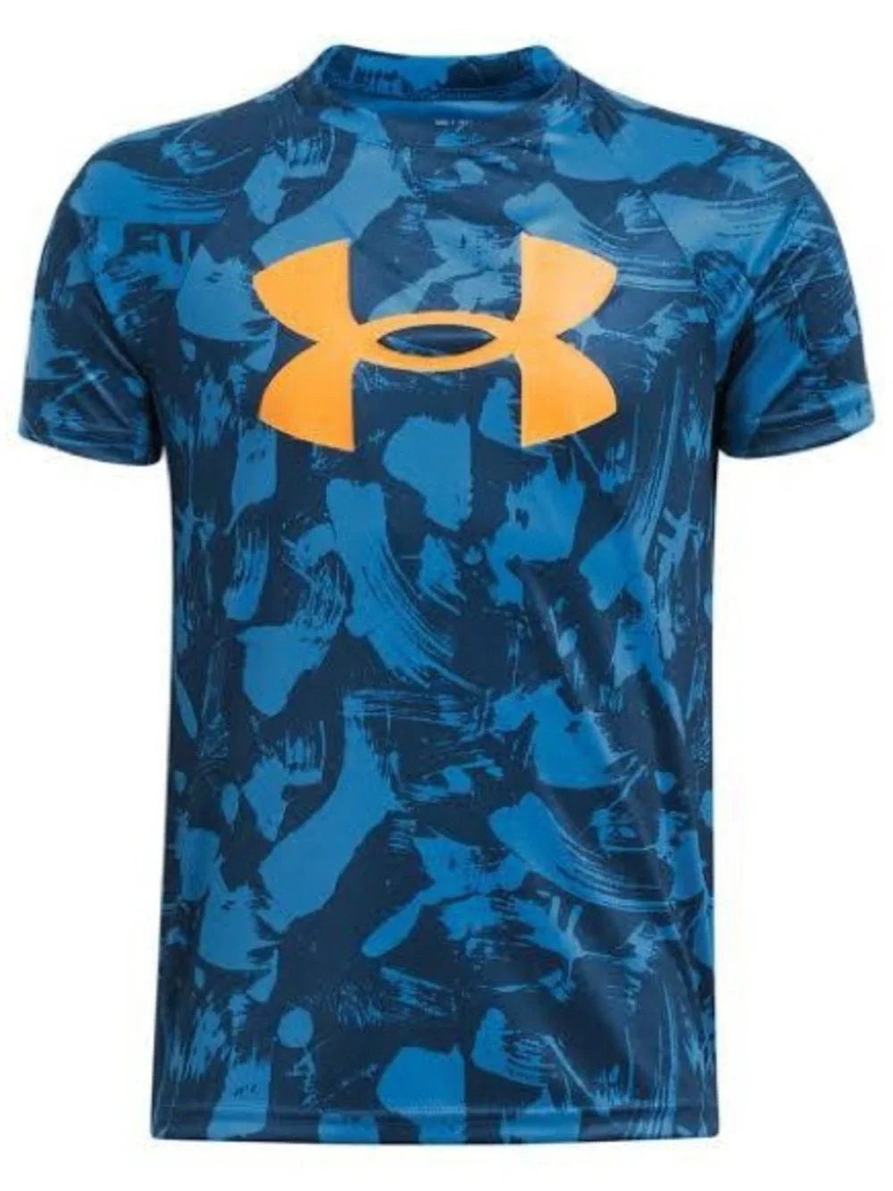 Under Armour YL Blue Camo Short Sleeve Tee w